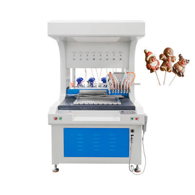 quality  Automatic 8 Colors Chocolate Drip Drop Machine Cake Decorating Machine for Making Ice Cream factory
