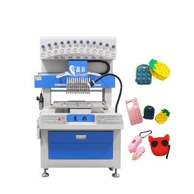 Máy sản xuất chuỗi chìa khóa silicone 12 màu Máy phân phối PVC mềm