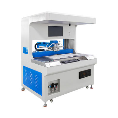 Machine à coller à double station automatique à fermeture visuelle pour marque