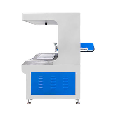 Machine à coller à double station automatique à fermeture visuelle pour marque