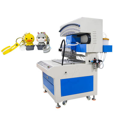 18 màu Máy phân phối silicone Phong cách mở rộng để làm chuỗi chìa khóa PVC