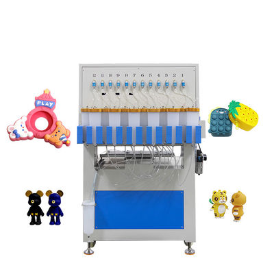 12 สี ซิลิโคน เครื่องจัดจําหน่ายเครื่องหมายการค้าสําหรับการทํา PVC สายกุญแจ ตุ๊กตา