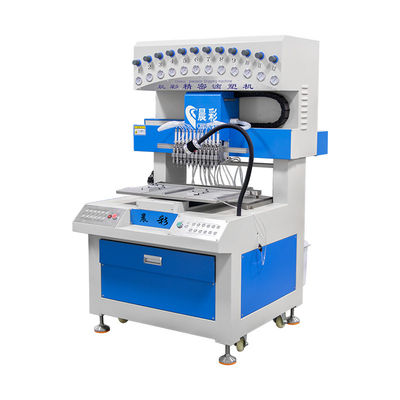 Máquina automática para hacer llaveros de PVC de 12 colores, máquina dispensadora de goteo de parches de silicona