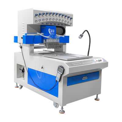 Precision Automatic Liquid PVC Rubber Patch Dripping Machine With 1.6KW Maximum Power