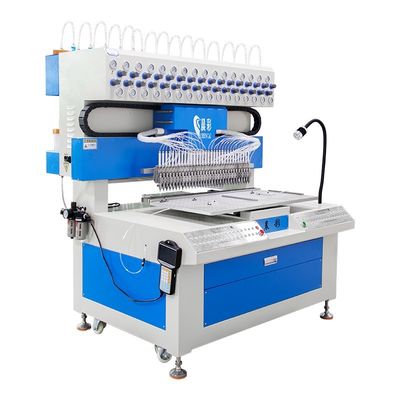 Máquina de distribuição automática de silicone de 32 cores Máquina de gotejamento de remendos de borracha de PVC líquido