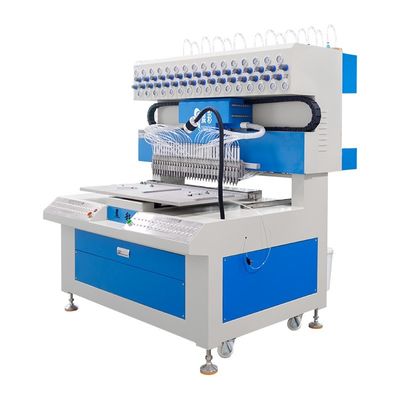 Máquina de distribuição automática de silicone de 32 cores Máquina de gotejamento de remendos de borracha de PVC líquido