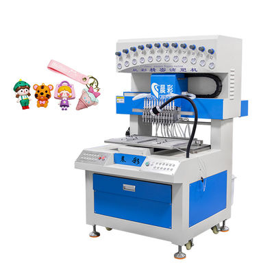 Soft PVC Rubber Zipper Puller Druppelmachine 12 Kleuren Silicone Dispenser Machine