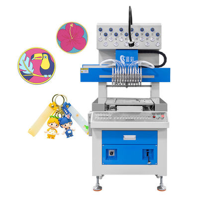 12 Color Automatic Dripping Machine for Soft PVC Label Making in 1230*1000*1580mm