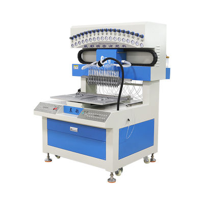 18 cores Dispensador de PVC macio Etiqueta de borracha Patch Logo Machine para a produção de silício