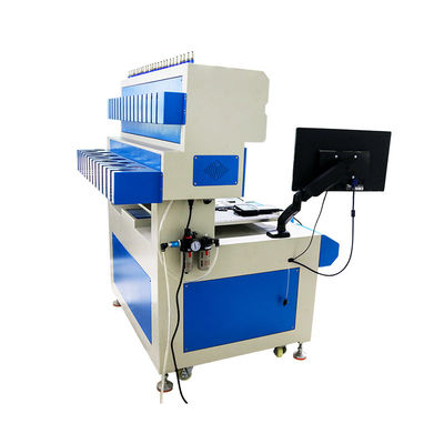 Máy nhỏ giọt PVC chất lỏng tự động đầy đủ màu xanh trắng với hệ thống lập trình PC