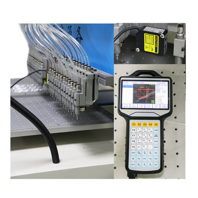 Máy nhỏ giọt PVC chất lỏng tự động đầy đủ màu xanh trắng với hệ thống lập trình PC