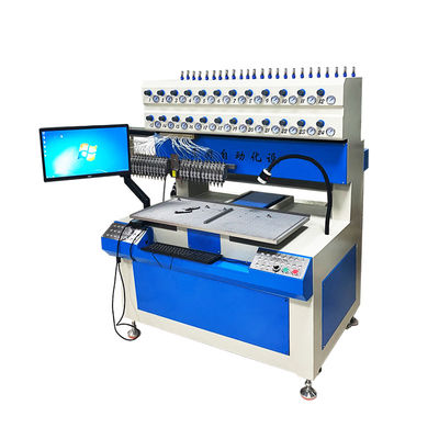 Máy nhỏ giọt PVC chất lỏng tự động đầy đủ màu xanh trắng với hệ thống lập trình PC