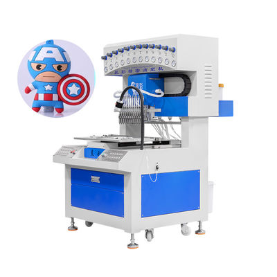 Máy phân phối nhãn 12 màu tự động cho dây chuyền chìa khóa PVC mềm
