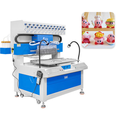 24 cores PVC chaveiro Máquina de distribuição de artesanato para a fabricação de carteira de bolso de silicone