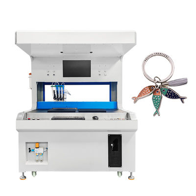 Máquina de pintura de esmalte de crachá Máquina automática de coloração de etiquetas metálicas