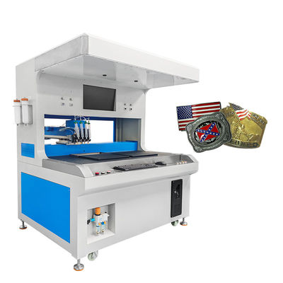 Máquina de pintura de esmalte de crachá Máquina automática de coloração de etiquetas metálicas
