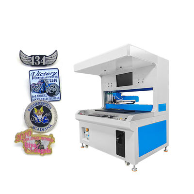 Machine de distribution automatique de peinture d'épingle d'émail visuel de deux stations de 4 couleurs pour faire l'insigne de médaille