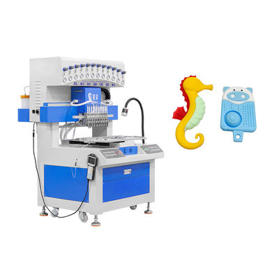 12 colores PVC Silicona Parche máquina PVC llavero máquina