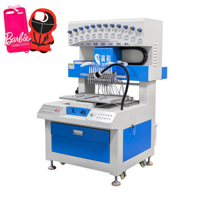 12 couleurs silicone machine porte-clés PVC machine à goutte à goutte pour faire chaussettes haut