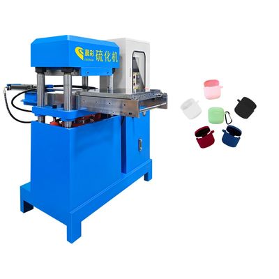70T Work Pressure Vulcanizing Machine with 400*400mm Heating Plate Size and 200mm Clamping Stroke for Rubber Product Making