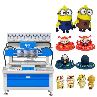 24 Colori Macchina per Dispensare Silicone 3D per Portachiavi in PVC a Goccia Automatica Bambole