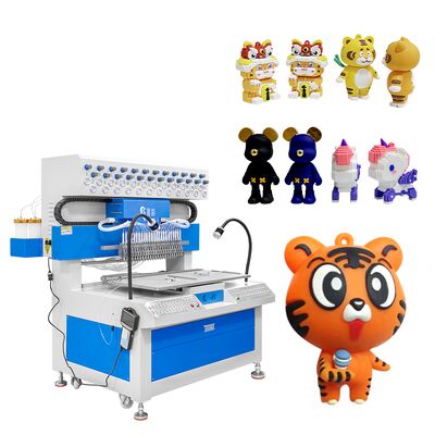 24 Colori Macchina per Dispensare Silicone 3D per Portachiavi in PVC a Goccia Automatica Bambole