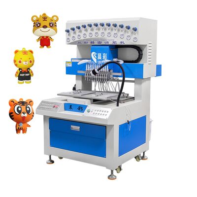 12 Color Automatic PVC Drip Molding Machine with Competitive Price Silicone Dispensing Machine