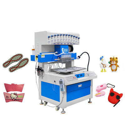Top Selling Dispenser 12 Color Soft PVC and Silicon Product Dispensing Machine Keychain Making Machine