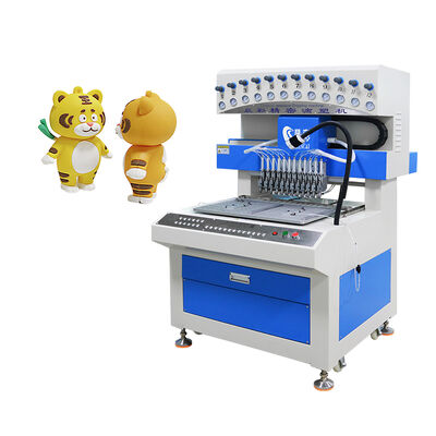 Automatic 12 Colors Silicone Label Machine Enlarged  Liquid Dispenser Machine Soft PVC Machine