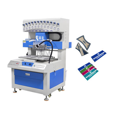 Automatic 12 Colors 2D 3D Silicone PVC Patch Dripping Filling Dispensing Machine for Making Clothing Decoration Trademark Logo