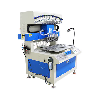 Máquina automática de gotejamento de etiquetas de silicone 18 cores Máquina de distribuição de PVC para chaveiros 2D 3D