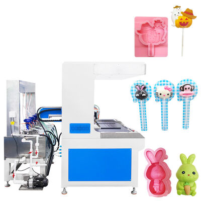 Máquina automática de decoración de chocolate visual de doble estación de 4 colores para rellenar dulces