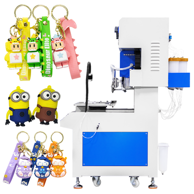 Automatic 12 Colors Silicone Dispensing Machine with 0.01mm XYZ Accuracy for Energy Saving PVC Keychain Production
