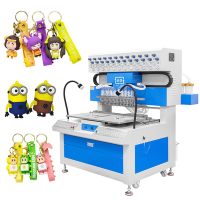 24 Colors Automatic Liquid PVC Dripping Machine Silicone Bracelet Making Machine for Dispensing 2D 3D Craft Keychains Dolls