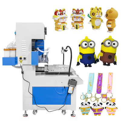 24 Colors Automatic PVC Trademark Logo Filling Dripping Dispensing Machine for Making Silicone Phone case 2D 3D Keychains