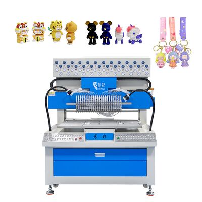 Máquina de distribuição automática de chaveiros de silicone de 24 cores para figuras de desenhos animados de PVC