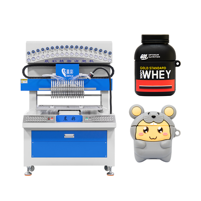 Automatic 18 Colors Silicone Dispensing Machine with 0.01mm XYZ Accuracy for PVC Dripping and Bar Mat Making