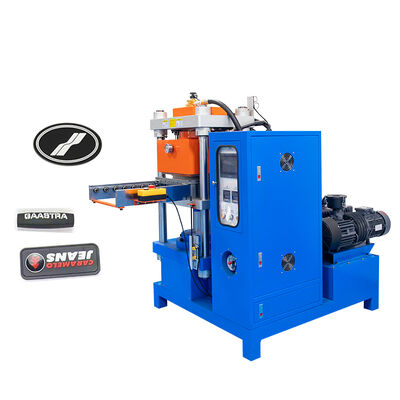 Automatic 50T Silicone Trademark Logo Vacuum Vulcanizing Machine Heat Pressing Molding for Making Label