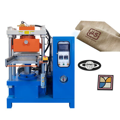 Automatic 50T Silicone Label Vacuum Vulcanizing Heat Press Molding Machine for Making 2D 3D Trademark Logo