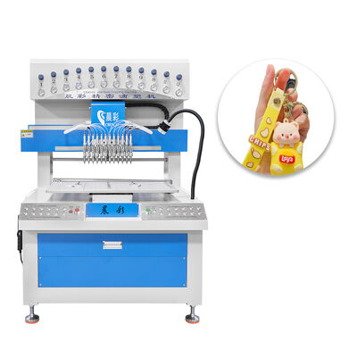 Automatic 12 Color Silicone Dispensing Machine for High Productivity PVC Keychain Making