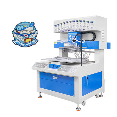 Automatic 12 Colors High Productivity PVC Patch Dripping Machine for Silicone Dispensing