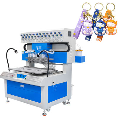 24 Colors Automatic Silicone Phone Case Dispensing Machine PVC Keychain Dripping Machine