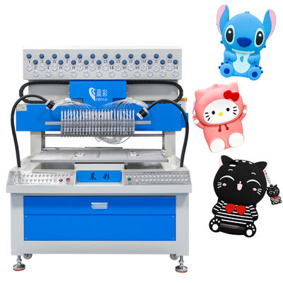 24 Colors Automatic Silicone Phone Case Dispensing Machine PVC Keychain Dripping Machine