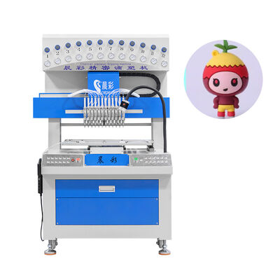 12 Colors PVC Dripping Machine Silicone Keychain Making Machine for 2D 3D Crafts