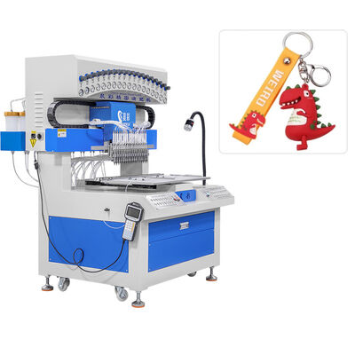 18 Colors PVC Silicone Keychain Making Machine for Dripping 2D 3D Crafts Ornament
