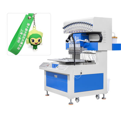 18 Colors PVC Trademark Making Machine for Dispensing Silicone Keychains Dolls
