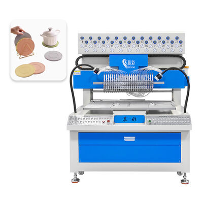 Automatic 24 Colors Soft PVC Patch Machine Silicone Coaster Dripping Machine