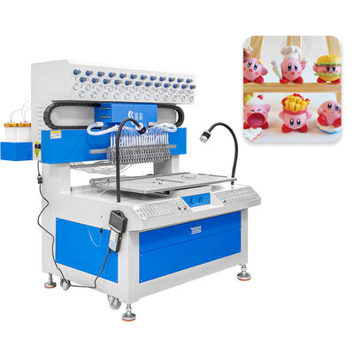 Automatic 24 Colors Silicone Coaster Dripping Machine PVC Label Dispensing Machine