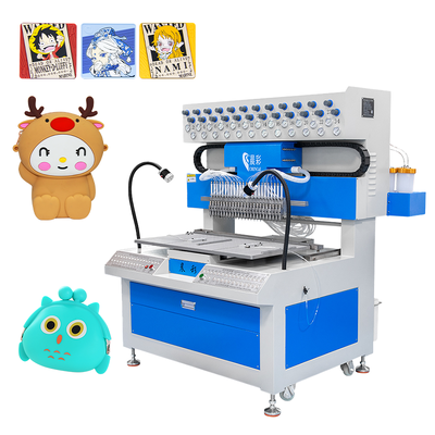 24 Colors Automatic Phone Case Dispensing Machine PVC Dripping Machine for Silicone Keychains Dolls Making