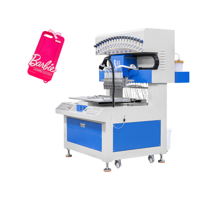 Automatic 18 Colors Silicone Phone Case Making Machine PVC Dripping Machine for Keychains
